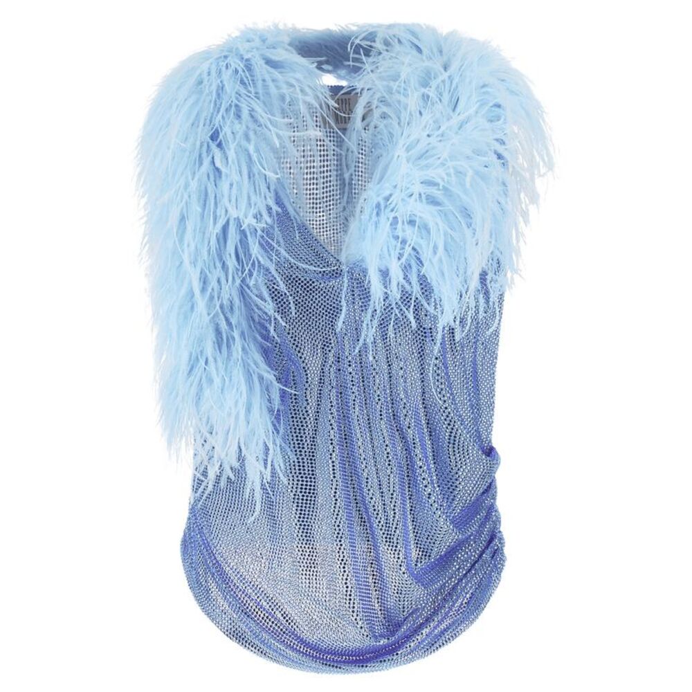Giuseppe Di Morabito Women Mesh And Feather Top